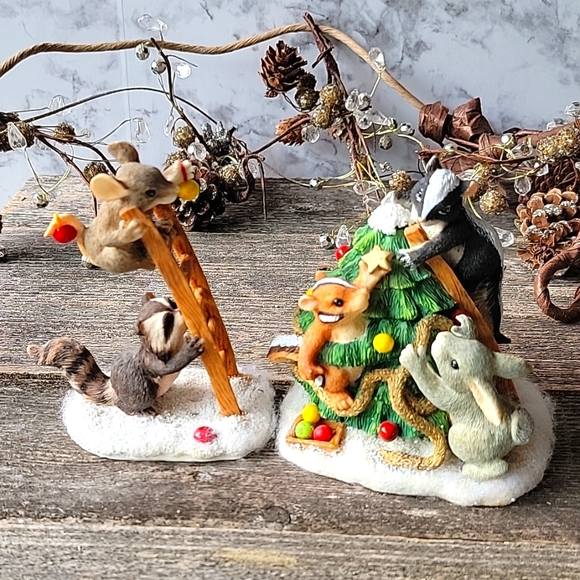 Fitz and Floyd Other - " Trimming the Tree " Charming tails by Fitz and Floyd